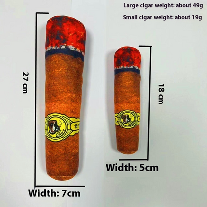 Cigar Squeaky Dog Toy