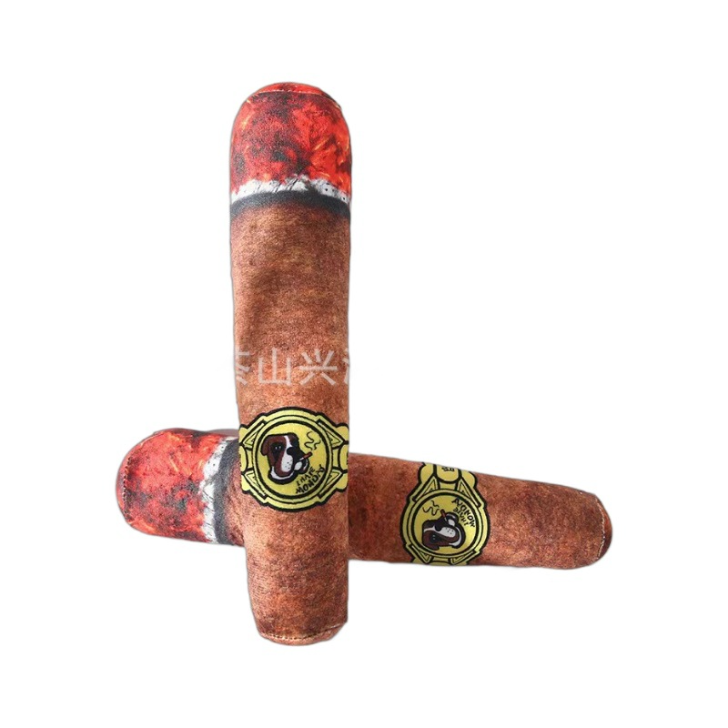 Cigar Squeaky Dog Toy