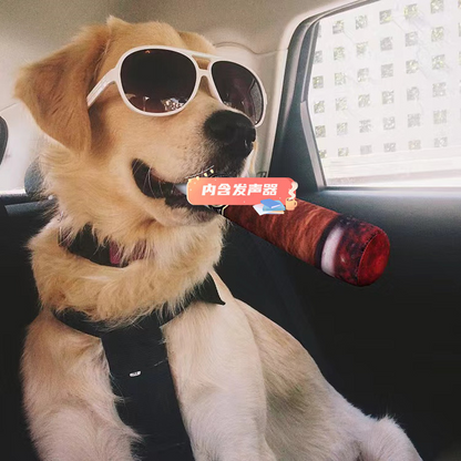 Cigar Squeaky Dog Toy