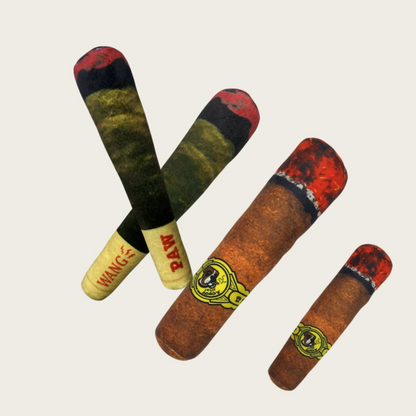 Cigar Squeaky Dog Toy