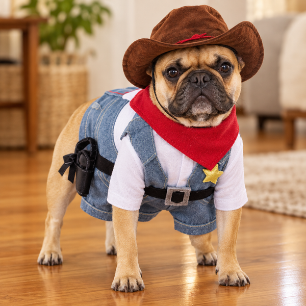 Realistic Cowboy Dog